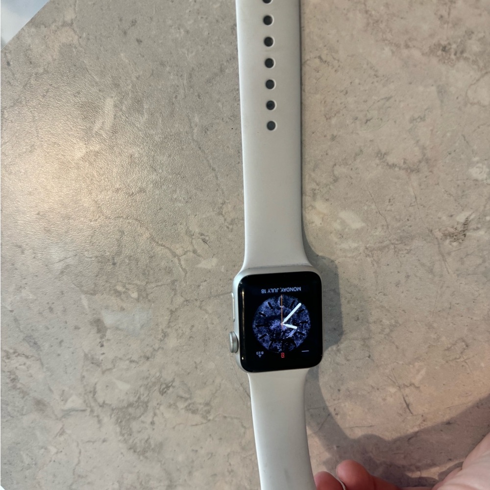 Apple Smartwatch with White Band